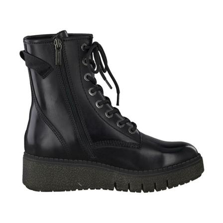 Tamaris, Booties Flats Black Brush Czarny, Kobieta, Rozmiar: 38 EU