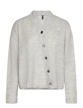 Vmpenny Ls V-Neck Top Jrs Ga Grey Vero Moda