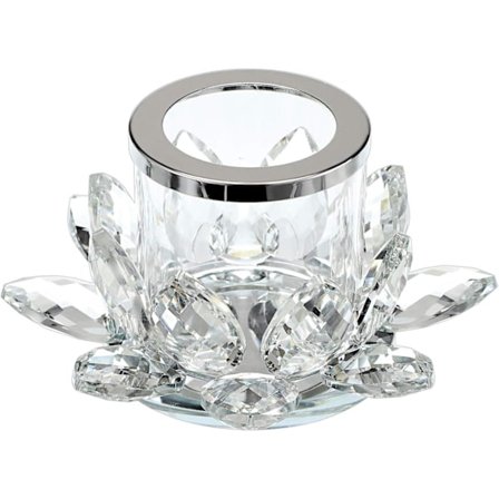 Krystallklare Lotus Lysestaker for Hjemmekontor Bryllup Midtstykke Dekor