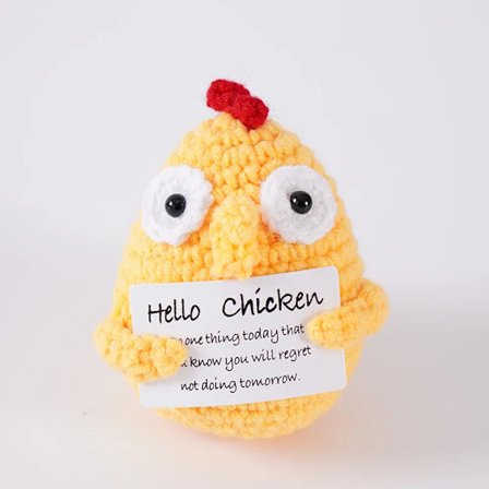 Håndlavet Strikket Positiv Energi Bi Kram Lommedukke Med Bekræftelseskort Personlig Hæklet Bi Dukke Hjem Værelse Dekoration