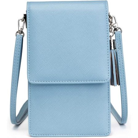 Lille Crossbody Mobiltelefon Pung til Kvinder, Mini Messenger Skuldertaske Tegnebog med Kreditkort Pladser