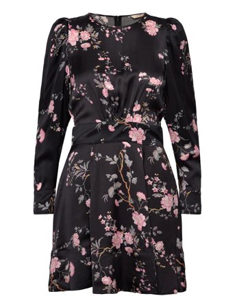 by Ti Mo Satin Mini Dress - Black - L