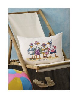 Broderikit Kudde Sea Gals - Permin