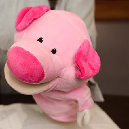 Dyr Hånd Finger Historie Dukke Kawaii Plysjdukke Pedagogisk Baby Løve Elefant Kanin Ape Giraff Myke Leker Utstoppede Dukke V Pig