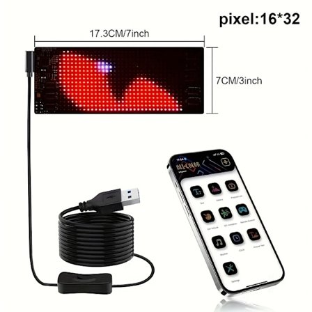 LED pixel blød skærm, programmerbar LED skærm natlampe