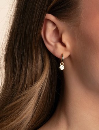 SNÖ of Sweden Sprinkles Pendant Ear - Gold - ONE SIZE