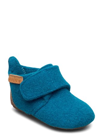 Bisgaard Baby Wool Tøfler Innesko Blå Bisgaard*Betinget Tilbud