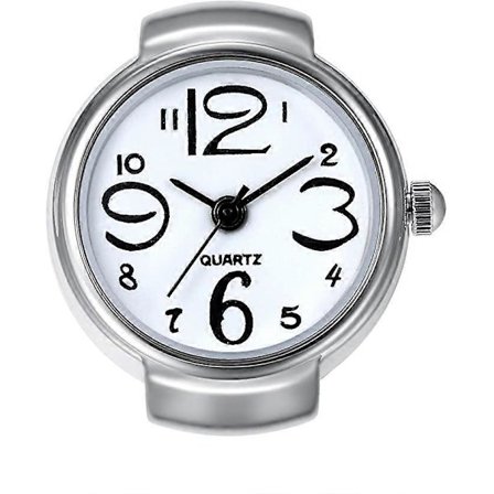 Unisex kreativ flexibel rund kvartsringklocka, en Alla hjärtans dag-present.