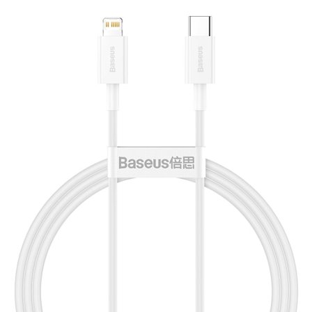 Baseus kabel Superior PD USB-C - Lightning 2,0m vit 20W