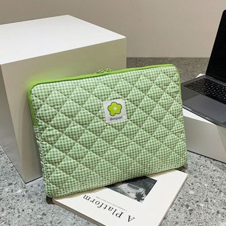 Laptop Sleeve Case Bag Liner Bag 13 TOMMER GRØNN RUTE GRØNN RUTE