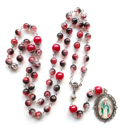 Mary Blessing Rosary Prayer Kaulakoru Neitsyt Marian riipus uskonnolliset korut