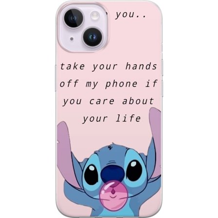 Kompatibelt Mobilskal till Apple Apple iPhone 15 Stitch Lycka till