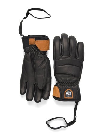 Hestra Women ́s Fall Line - 5 Finger Bordeaux - Black - 7