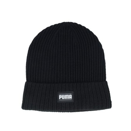 Puma - Svart cuff Beanie - Ribbed Classic Beanie Black Cuff @ Hatstore