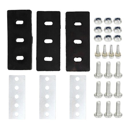 Snøfreser Impeller 3-bladet Legering 1/4 tommer Tilbehørsett for 2 Stange Snøfreser