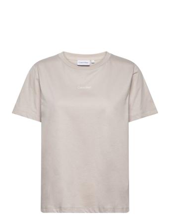 Micro Logo T-Shirt T-shirts & Tops Short-sleeved Grå Calvin Klein*Betinget Tilbud