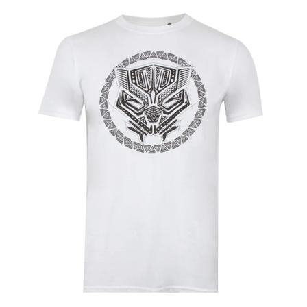 Black Panther Logo T-shirt För Män Xl Vit/svart