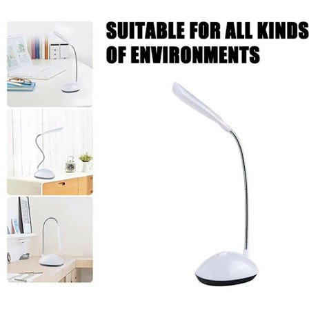LED skrivebordslampe, 360 graders rotasjon øyevern, lesing bok, skrivebordslampe, egnet for soverom, studie, sovesal