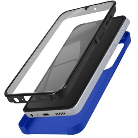 Helt fodral till Samsung A05S - AVIZAR - Hard and Soft Touch Front Blå