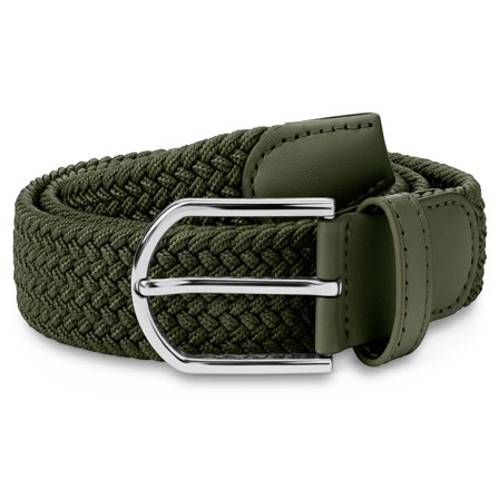 Cintura verde in tela elasticizzata per uomini - Cinture elastiche