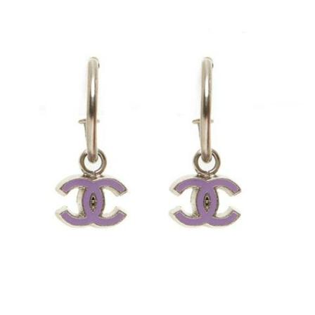 Chanel Vintage, Pre-owned Earrings Grijs, Dames, Maat:ONE Size,Zilver