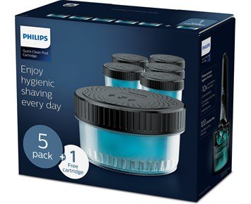 Philips-CC16/50 5+1 pack Quick Clean Pod Cartridge-6-pk rengjøringskapsler til Philips Quick Clean Pod-Personal care - men-Barbermaskiner