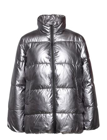 Yassilvo Padded Coat Vuorillinen Takki Topattu Takki Harmaa YAS