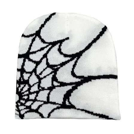 Spider Web Beanies Hat For Men Women Unisex Winter Cuffed Hat Soft Warm Knitted Beanies Cap