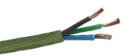 Gelia 40000375 Kabel SKK 3G0,75 mm², 100 m spole Gull bronse, Stikkontakter & kabler