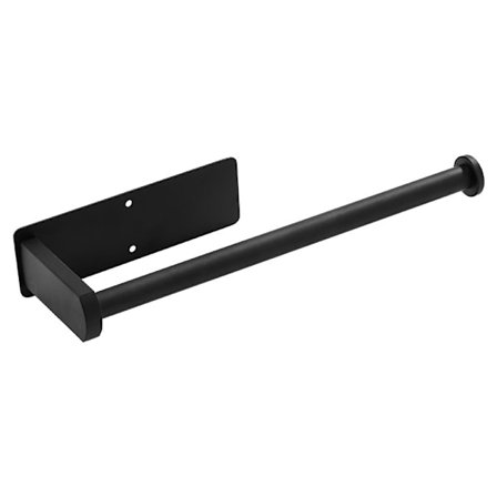 Svart dörrpappershållare, rostfritt stål pappershållare