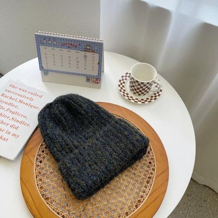 Strikkede luer Dame Warm Lue SVART