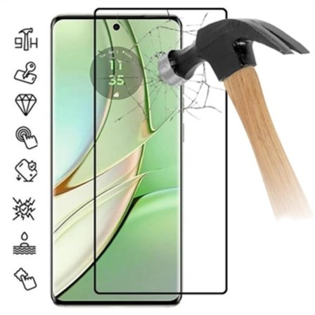 Motorola Edge 40 Neo Heltäckande Härdat Glas Skärmskydd -...