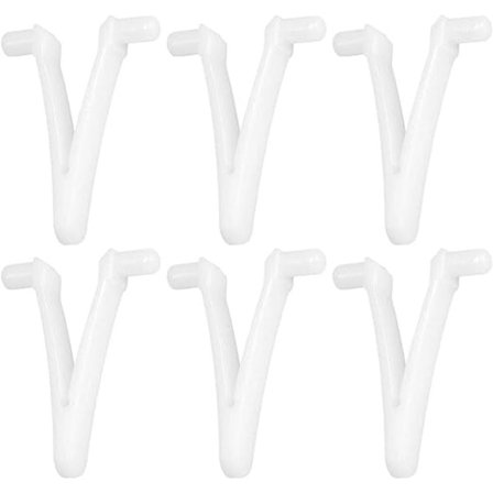 IC 6 stk Poolförsörjning Butterfly V-klips for Svømmebasseng Spa Børst Løvblad Rake Leaf Skimmer Vakuumhode for Poolrengjøring