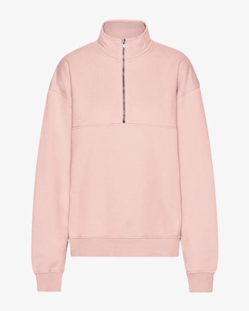 Organic Quarter Zip - Faded Pink - Female - 2XL