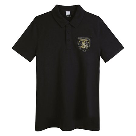 Amplified Metallica Polo Shirt för män - And Justice For All Svart S