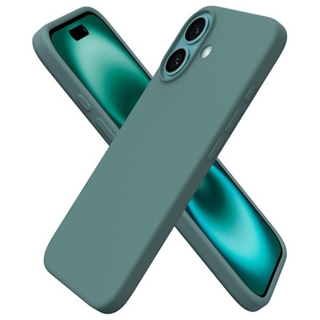 iPhone 16 Stötdämpande Silikonskal med Mikrofiber