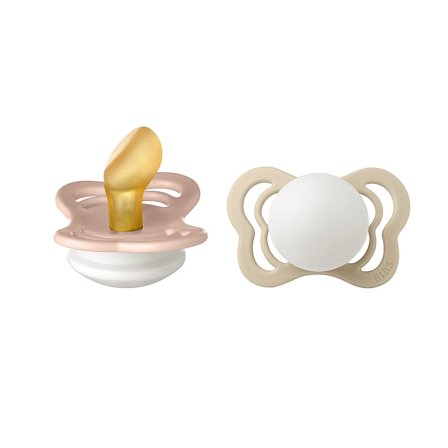 BIBS Couture Sut Latex 2-pak Blush/ Vanilla Str. 1, Børn & Forældre, Sutter, Latexsutter