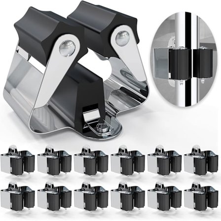 12-pack mopphållare, kvast hållare väggmonterad metall tjocklek 0,7 mm inte 0,5 mm