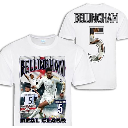Jude Bellingham spelare t-shirt sportströja England Real Madrid