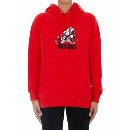Kenzo hoodie , Rood , unisex , Maat: M