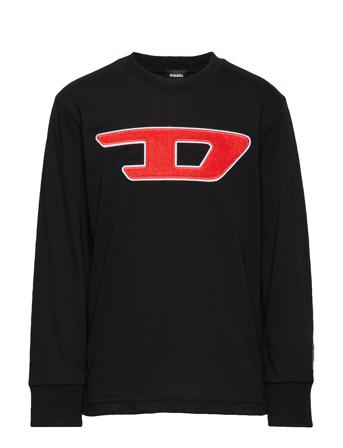 Tjustdivision-D Ml T-Shirt T-shirts Long-sleeved T-shirts Svart Diesel