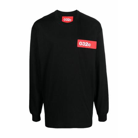 032c Long Sleeve Tops Sort, Herre, Størrelse: M