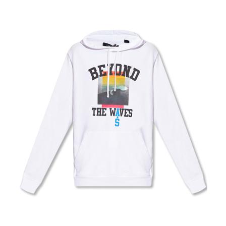 AllSaints Yonder hoodie Hvid, Herre