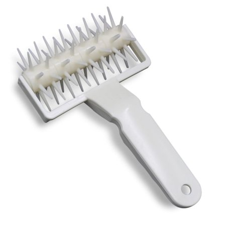 Pizzanreikäkone Kakku Piirakka Taikinarulla Keittiö Leivontatyökalu (21X12.5X6CM, Valkoinen)