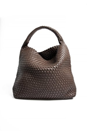 NA-KD Soft Woven Tote - Tasker - Brun - One Size