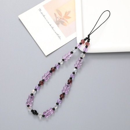 Bear Beaded telefonhänge Mobilarmband LILA LILA