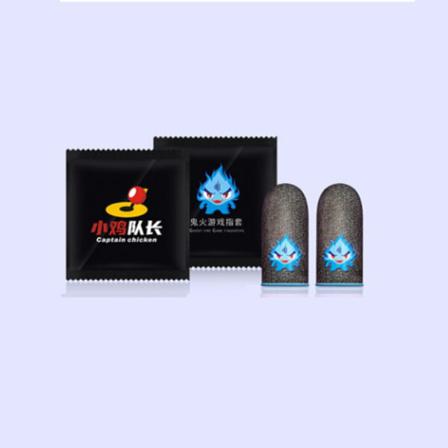 Gaming Luminous Finger Sleeve Andas Fingertoppar Svart Svart