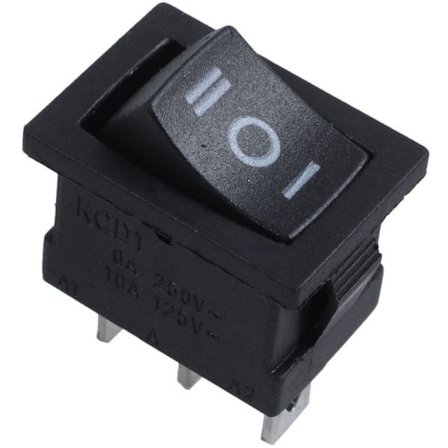 SPDT ON-OFF-ON 3-asentoinen vipukytkin AC 250V/6A 125V/10A