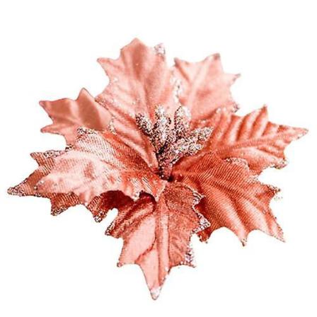 Juldekoration-simulering Flanellblommor Pink
