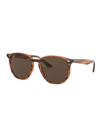 Ray Ban highstreet Unisex Sunglasses with a frame made of plastic in brown and lenses made of plastic in brown